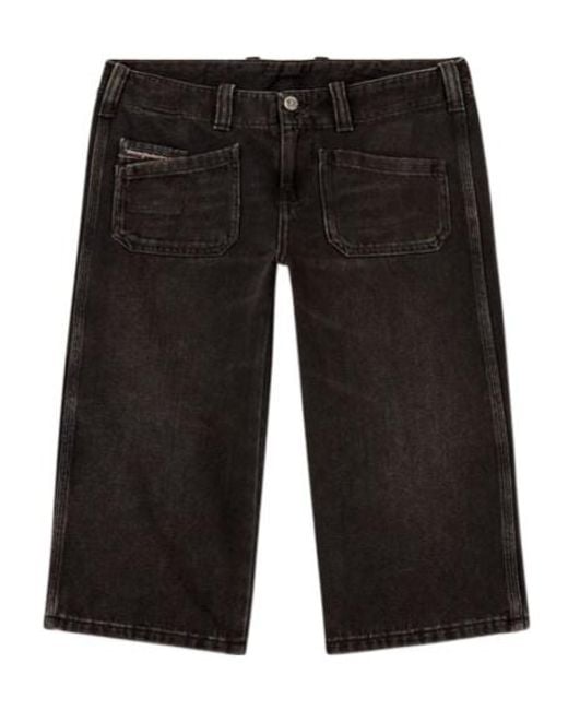 DIESEL Black De-Keate-Short Capri Shorts