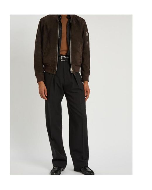 Tom Ford Black Suede Bomber Jacket for men