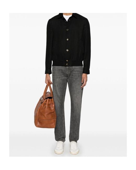 Brunello Cucinelli Black Outerwears for men