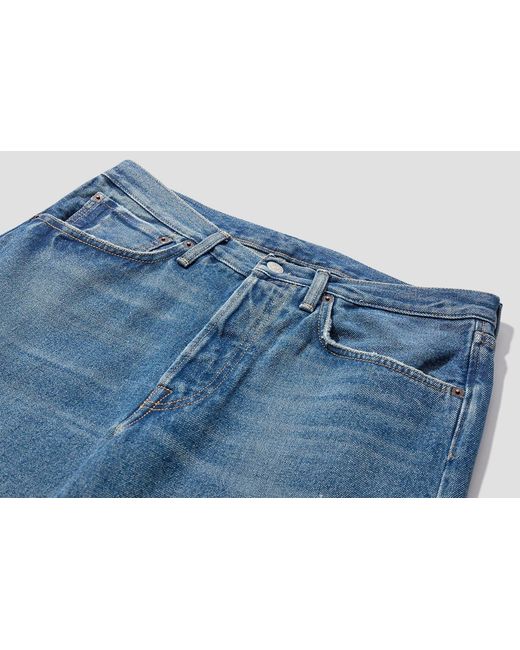 Acne Blue Distressed Relaxed Fit Jeans for men