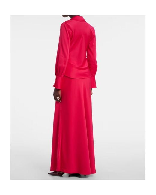 Jonathan Simkhai Red Side Zipper Skirt