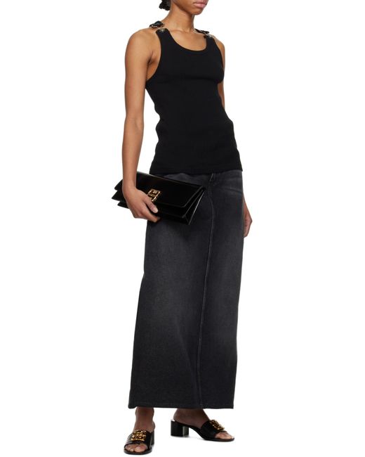 Givenchy Black 4G Plaque Heeled Sandals