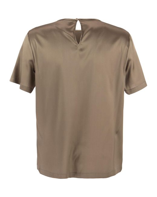 Peserico Natural Silk Chiffon T-Shirt