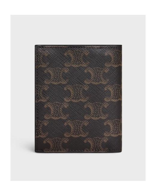 Céline Black Compact Wallet for men