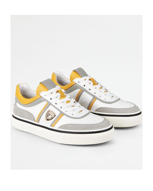 Tod's White Round-Head Sneakers