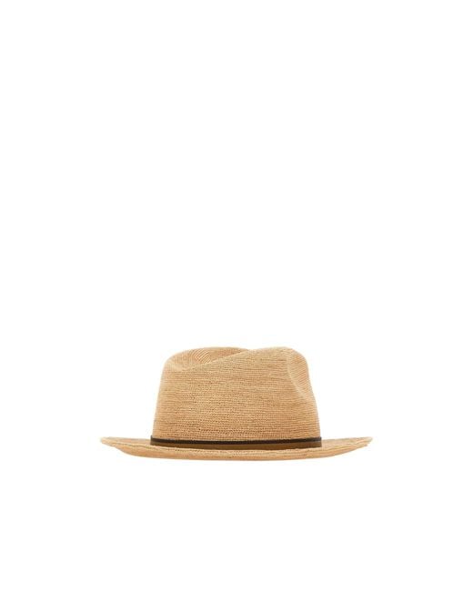 Borsalino Natural Argentina Crochet Medium-Brim Hat for men