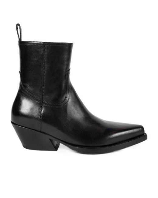 Ann Demeulemeester Black Imme Pointed-Toe Ankle Boots for men