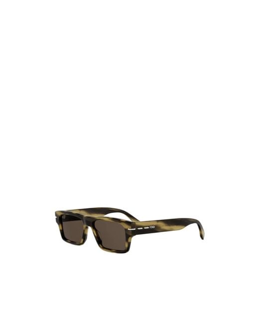 Fendi Multicolor Eyewear Rectangular Frame Sunglasses for men
