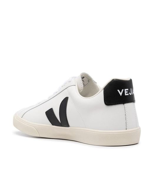 Veja White Esplar V-10 Lace-Up Sneakers