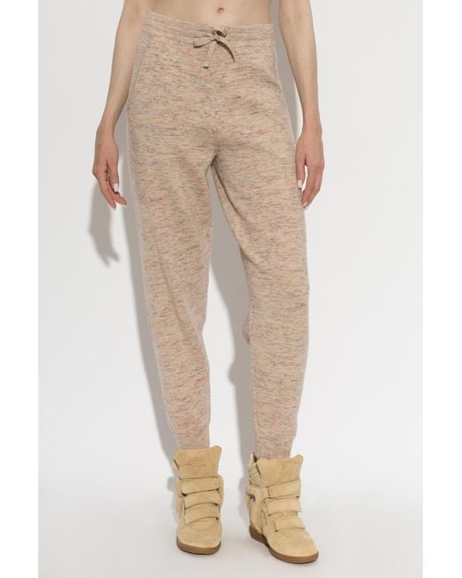 Isabel Marant Natural Drawstring Sweatpants