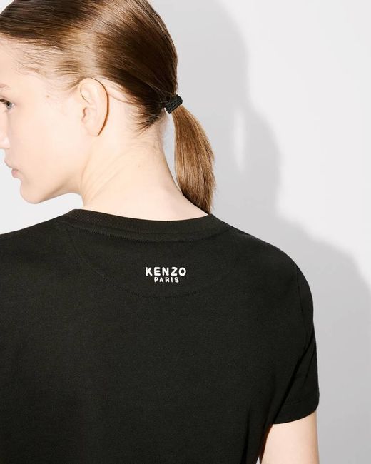 KENZO Black Tiger Patch Crewneck T-Shirt
