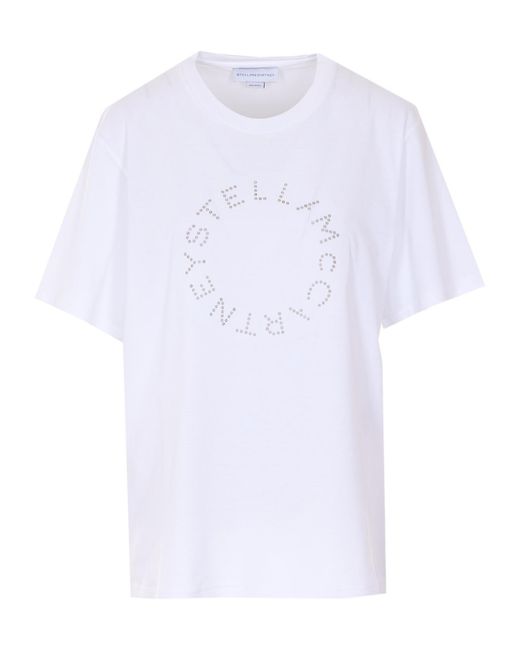 Stella McCartney White Short Sleeve Crewneck T-Shirt