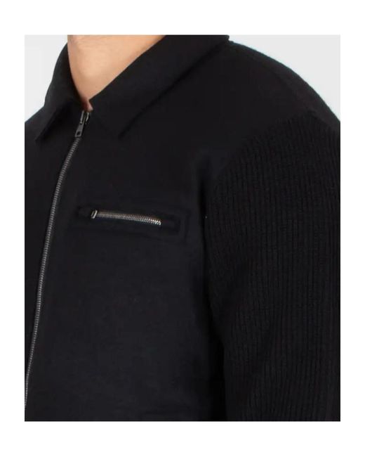 Herno Blue Zip Cashmere Cardigan for men