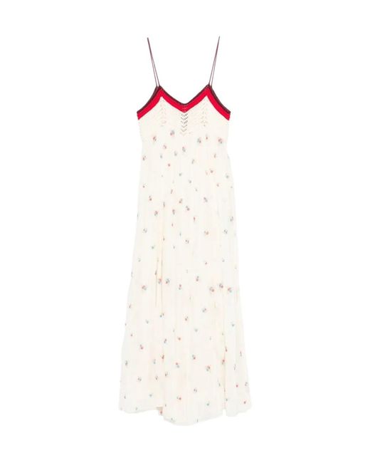 Forte_forte White Floral Midi Dress