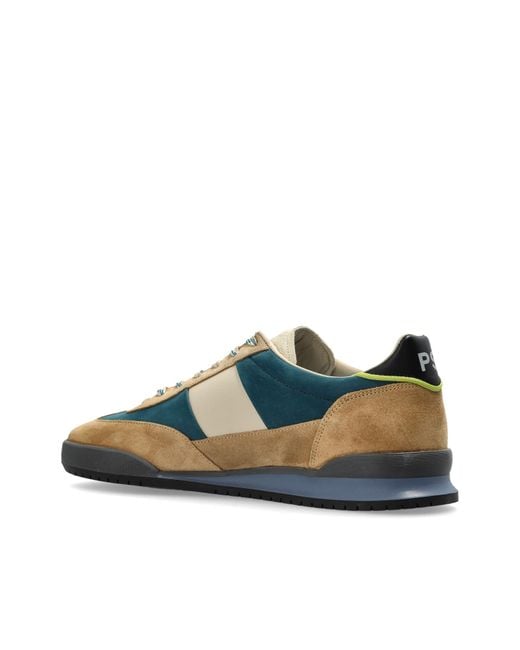 Paul Smith Green Ps Paul Smith Dover Panelled Sneakers for men