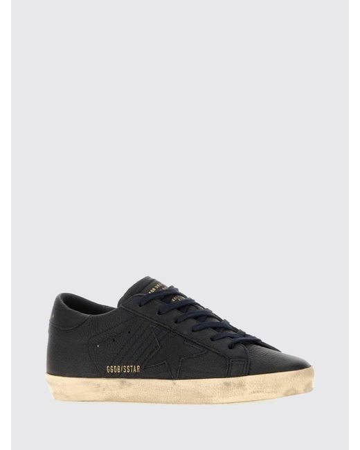 Golden Goose Deluxe Brand Black Super-Star Leather Sneakers
