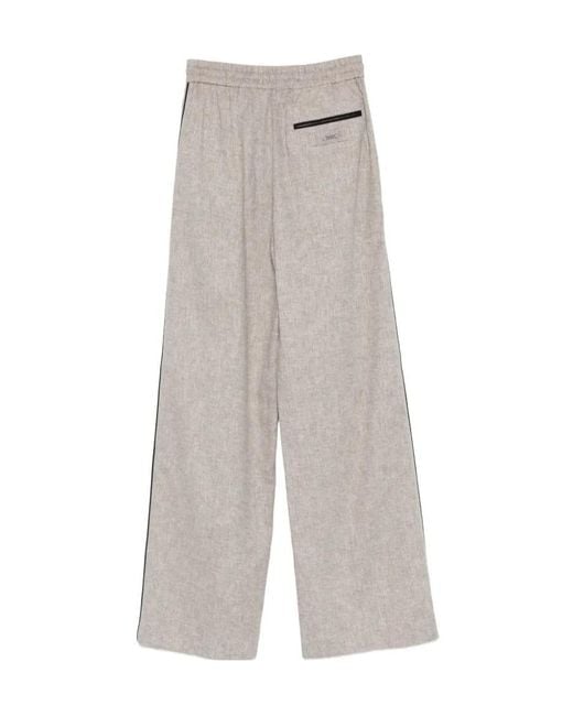 Iceberg Gray Drawstring Piped Trousers