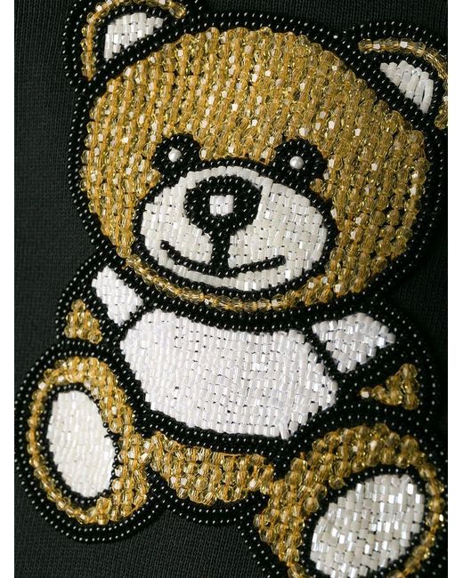 Moschino Black Beaded Teddy Bear Casual Jacket