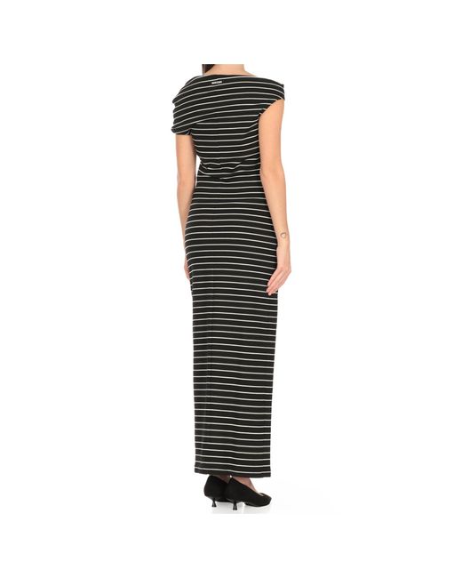 MSGM Black Viscose Dress
