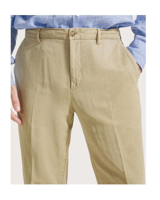 Seventy Natural Casual Pants With Belt Loops for men