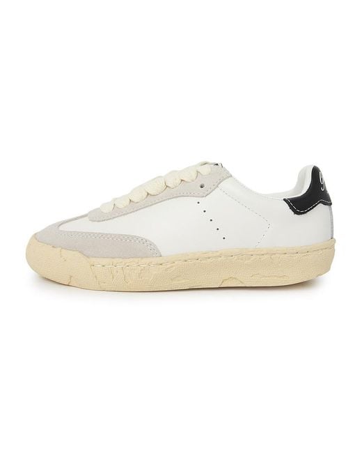 Maison Mihara Yasuhiro White Lace-Up Low-Top Sneakers for men