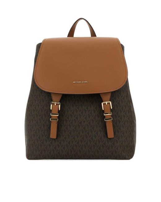 MICHAEL Michael Kors Black Foldover Top Backpack
