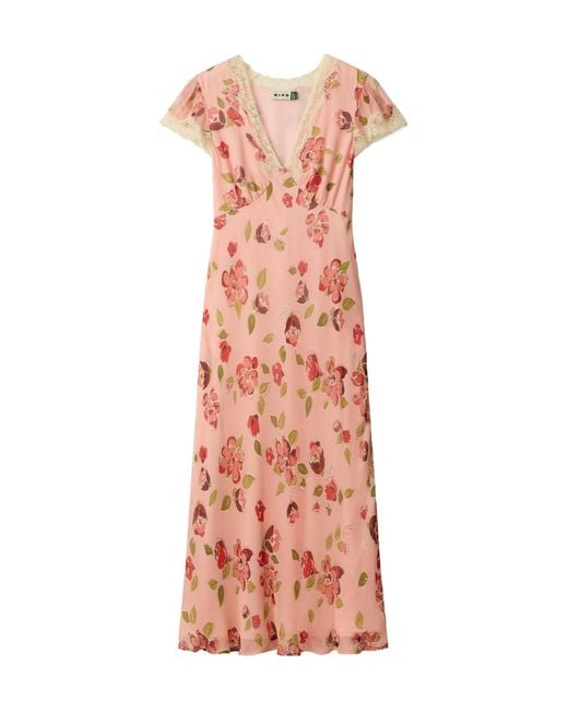 Rixo Pink Printed Dress