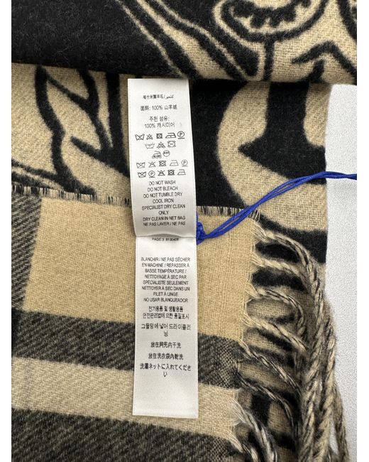 Burberry Green Wide Reversible Stormy Knight Scarf for men
