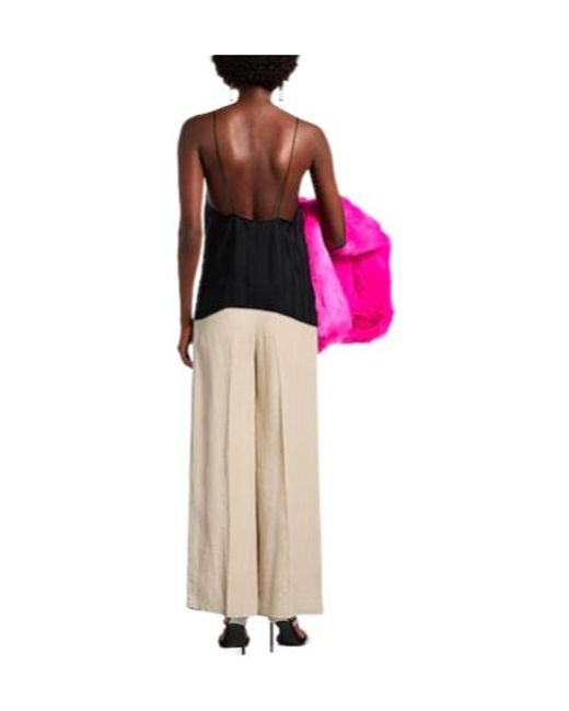 MAX&Co. Natural Loose Straight-Leg Pants
