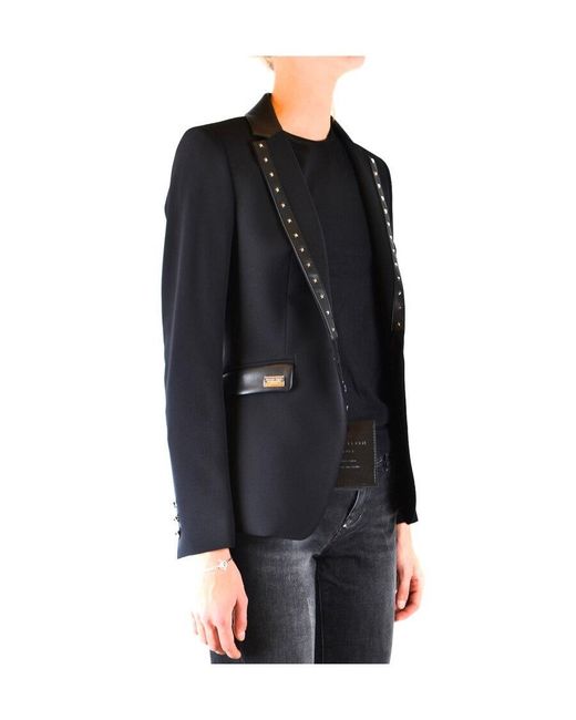 Philipp Plein Black Button Suit Jacket