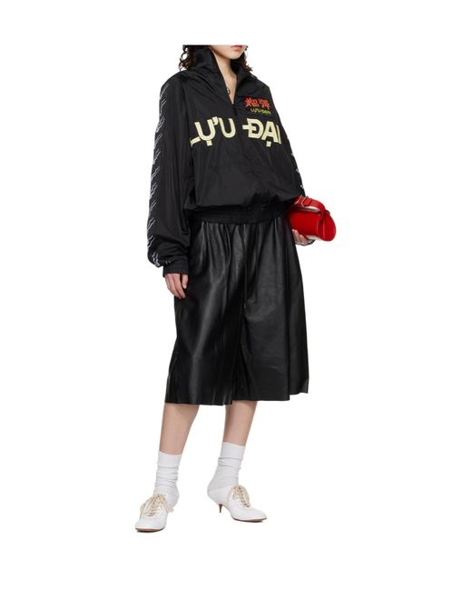 Lu'u Dan Black Windproof Long-Sleeved Ld Casual Jacket for men