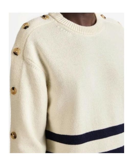 J.W. Anderson Natural Jw Anderson Buttoned Sleeve Breton Jumper