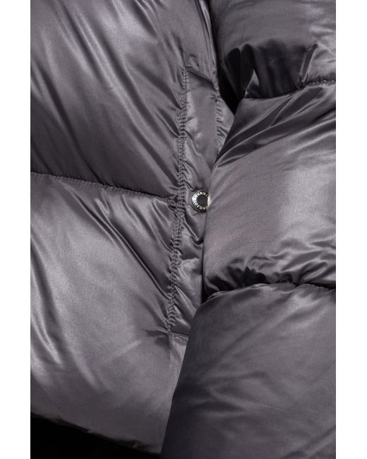 Khrisjoy Gray Logo-Embossed Padded Down Jacket for men