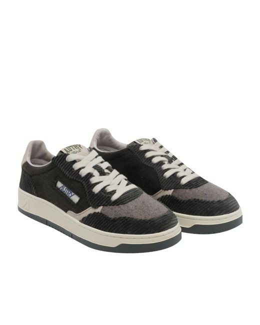 Autry Black Lace-Up Sneakers for men