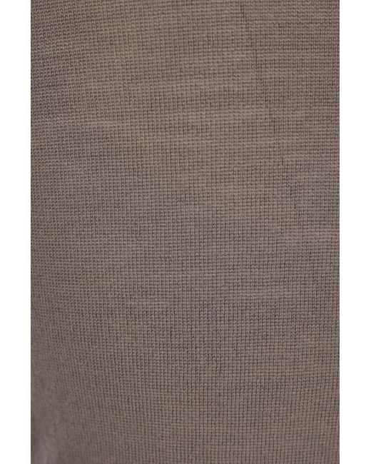 Rick Owens Brown Cropped Pullover