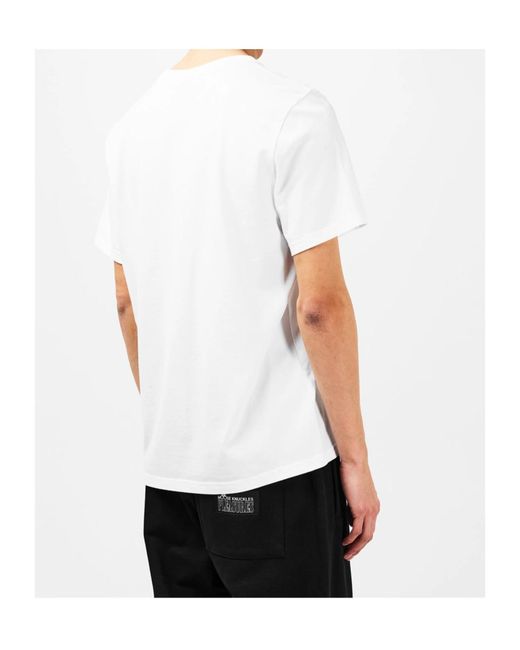 Moose Knuckles White Essential Logo T-Shirt for men