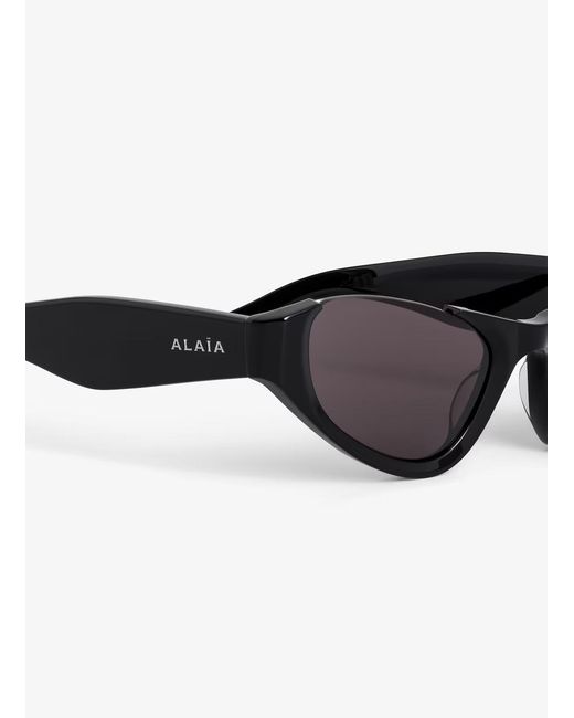 Alaïa White Alaïa Cat-Eye Frame Sunglasses
