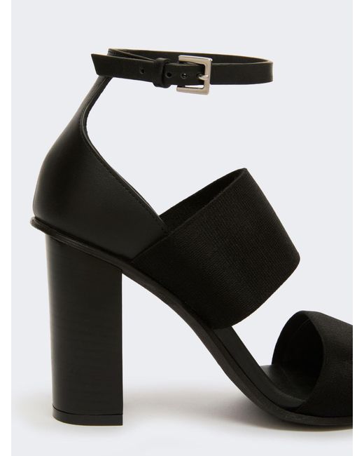 Max Mara Black Masode Block-Heeled Sandals