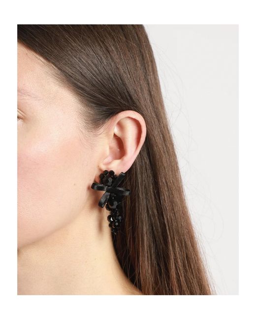 Simone Rocha Black Small Bow Earrings