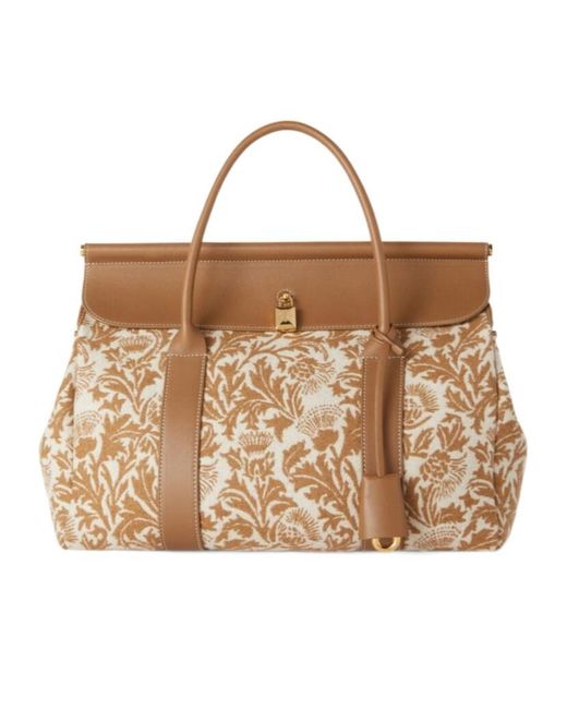 Loro Piana Brown Loom L32 Handbag