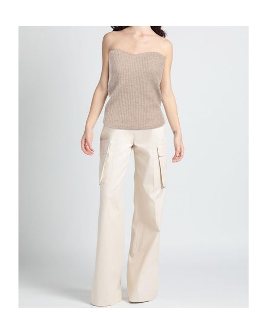 Isabel Marant Natural Strapless Knitted Vest