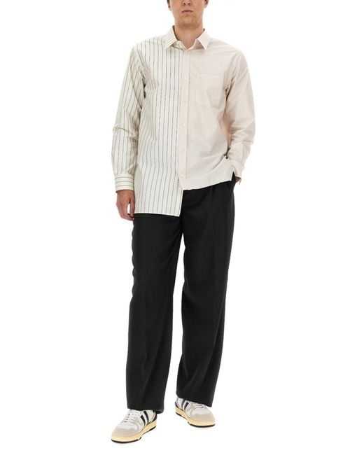 Lanvin Black Wide Leg Pants for men