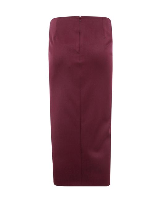 The Attico Purple Slit Skirt