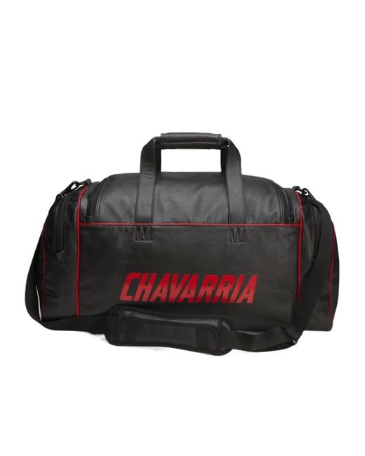 ADIDAS X WILLY CHAVARRIA Black Chavarria Premium Leather Gym Bag for men