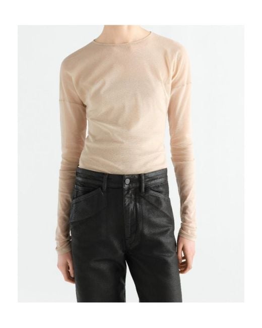 Lemaire Natural Long-Sleeve Ballerina-Style Top