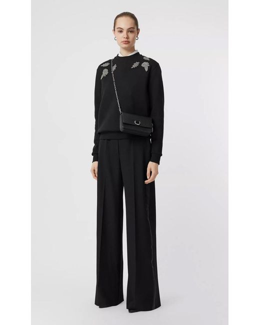 Burberry Black And Silk Pattern Sweater