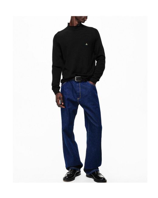 Vivienne Westwood Black Crew Neck Jumper for men