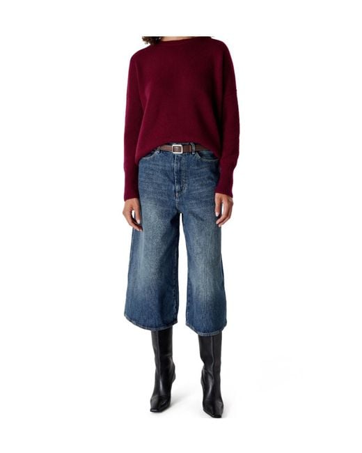 Lisa Yang Red Cashmere Crew-Neck Sweater