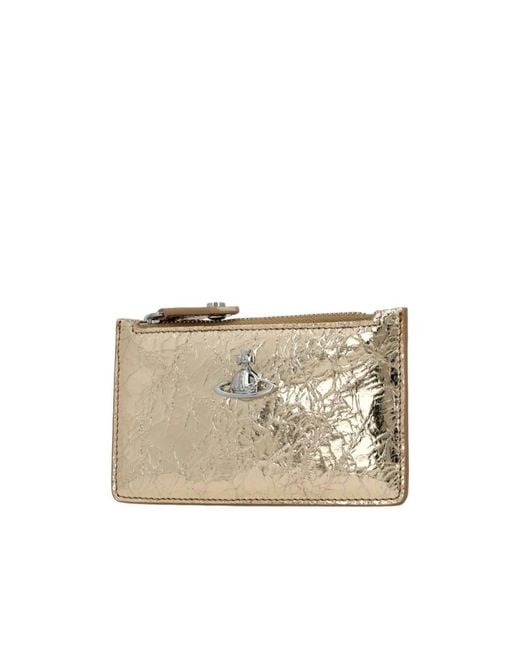 Vivienne Westwood Natural Zipper Card Holder