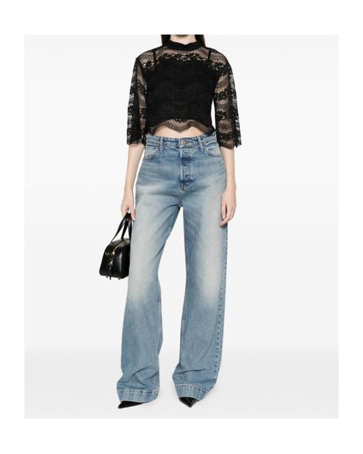 Twinset Black Laced Blouse